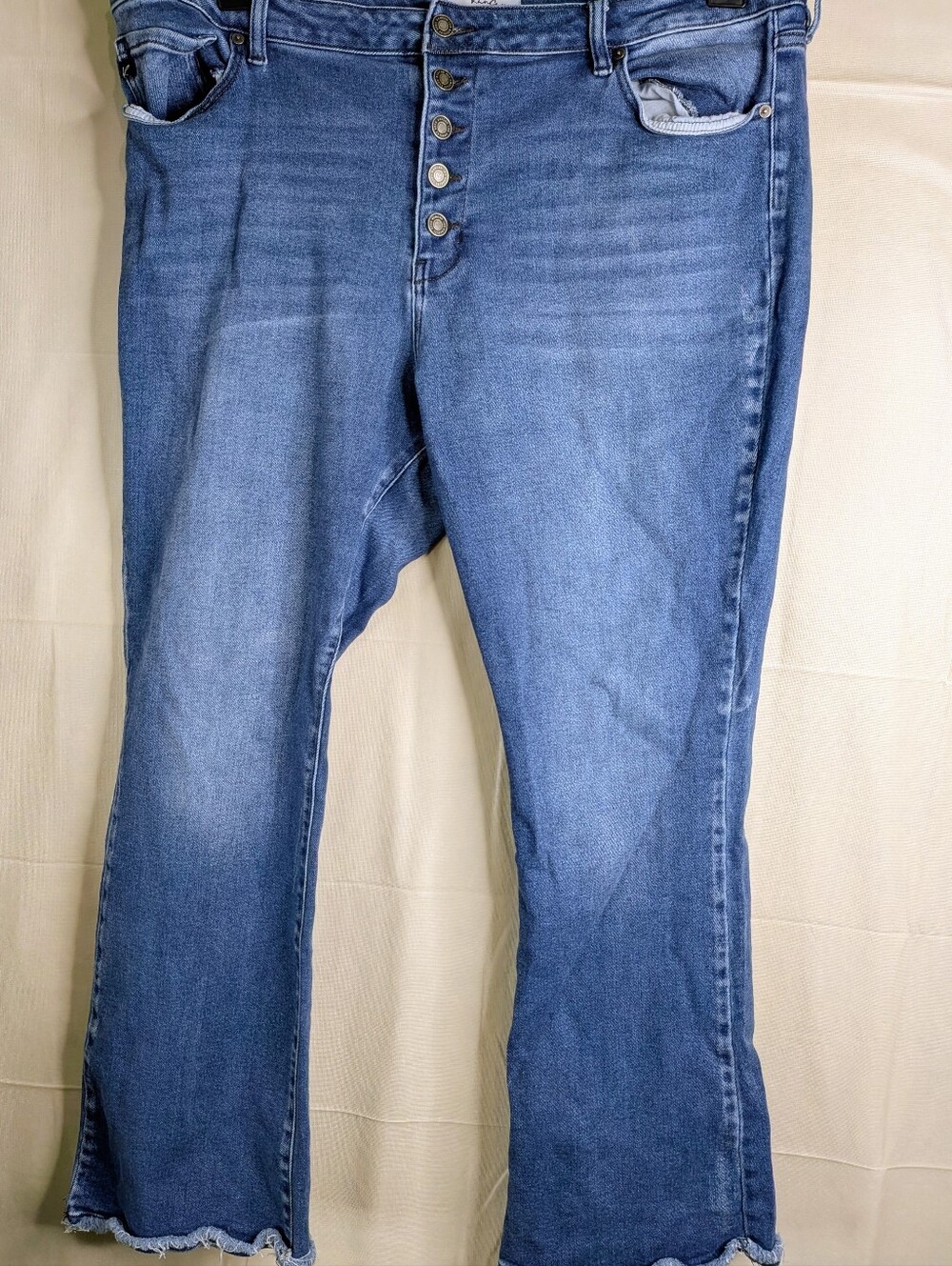KanCan FLARE Jeans Raw Hem Bootcut Plus Size 22W RAINN High Rise Flare KC7138M